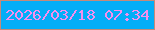 文字の大きさ：1、枠の色：c48a7a、背景の色：03aef7、文字の色：f78fed 無料ブログパーツのブログ時計