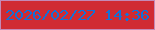 文字の大きさ：5、枠の色：c48ab7、背景の色：d02b33、文字の色：1171d9 無料ブログパーツのブログ時計