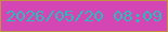 文字の大きさ：2、枠の色：c49142、背景の色：d546b5、文字の色：2abcb9 無料ブログパーツのブログ時計