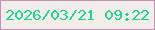 文字の大きさ：3、枠の色：c492b7、背景の色：f1edea、文字の色：1dd68c 無料ブログパーツのブログ時計