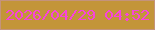 文字の大きさ：1、枠の色：c4937c、背景の色：c39539、文字の色：f844d9 無料ブログパーツのブログ時計