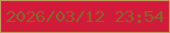 文字の大きさ：3、枠の色：c49959、背景の色：d01c3a、文字の色：8d622f 無料ブログパーツのブログ時計