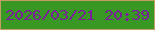 文字の大きさ：4、枠の色：c49d64、背景の色：399823、文字の色：7a1e9b 無料ブログパーツのブログ時計