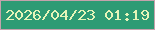 文字の大きさ：5、枠の色：c4a2ac、背景の色：2d9b74、文字の色：e6f5b9 無料ブログパーツのブログ時計