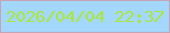 文字の大きさ：2、枠の色：c4a5b6、背景の色：a3d8fc、文字の色：abe63e 無料ブログパーツのブログ時計