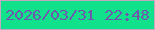 文字の大きさ：1、枠の色：c4a6c3、背景の色：12e18b、文字の色：6d58ae 無料ブログパーツのブログ時計