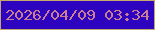 文字の大きさ：2、枠の色：c4a76b、背景の色：2e03bf、文字の色：ca7e91 無料ブログパーツのブログ時計