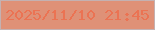 文字の大きさ：2、枠の色：c4b1b1、背景の色：df9177、文字の色：eb7353 無料ブログパーツのブログ時計