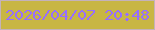 文字の大きさ：3、枠の色：c4b2bb、背景の色：c8b644、文字の色：976eff 無料ブログパーツのブログ時計