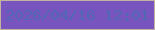 文字の大きさ：3、枠の色：c4b3a1、背景の色：7754be、文字の色：5068b3 無料ブログパーツのブログ時計