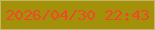 文字の大きさ：4、枠の色：c4b664、背景の色：a39209、文字の色：f2472a 無料ブログパーツのブログ時計