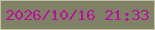 文字の大きさ：5、枠の色：c4bfa6、背景の色：818168、文字の色：b6139b 無料ブログパーツのブログ時計