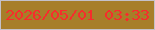 文字の大きさ：2、枠の色：c4c1c9、背景の色：a77e29、文字の色：f62d2c 無料ブログパーツのブログ時計