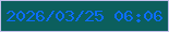 文字の大きさ：2、枠の色：c4c1eb、背景の色：0c5f5d、文字の色：0c6dfb 無料ブログパーツのブログ時計