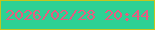 文字の大きさ：3、枠の色：c4c51d、背景の色：2dd194、文字の色：e75c80 無料ブログパーツのブログ時計