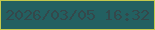 文字の大きさ：2、枠の色：c4c94d、背景の色：236061、文字の色：34484b 無料ブログパーツのブログ時計