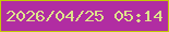 文字の大きさ：4、枠の色：c4cb04、背景の色：b12da2、文字の色：dee38b 無料ブログパーツのブログ時計