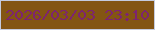文字の大きさ：3、枠の色：c4cbdf、背景の色：835513、文字の色：7d2470 無料ブログパーツのブログ時計