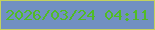 文字の大きさ：3、枠の色：c4d25e、背景の色：7190c2、文字の色：51bc26 無料ブログパーツのブログ時計