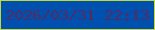 文字の大きさ：3、枠の色：c4d934、背景の色：0050af、文字の色：512e62 無料ブログパーツのブログ時計