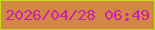 文字の大きさ：2、枠の色：c4db1c、背景の色：d28744、文字の色：cb21a8 無料ブログパーツのブログ時計