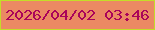 文字の大きさ：4、枠の色：c4dc28、背景の色：eb8963、文字の色：aa035a 無料ブログパーツのブログ時計