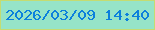文字の大きさ：4、枠の色：c4dc71、背景の色：96e4c8、文字の色：0c80dc 無料ブログパーツのブログ時計