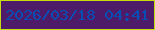 文字の大きさ：2、枠の色：c4dd10、背景の色：4d1b68、文字の色：064eb3 無料ブログパーツのブログ時計