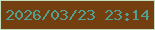 文字の大きさ：3、枠の色：c4ddbf、背景の色：743f10、文字の色：53a091 無料ブログパーツのブログ時計
