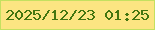 文字の大きさ：1、枠の色：c4e060、背景の色：fce582、文字の色：437510 無料ブログパーツのブログ時計