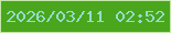 文字の大きさ：3、枠の色：c4e7a9、背景の色：4aa61d、文字の色：95dccd 無料ブログパーツのブログ時計