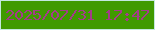 文字の大きさ：2、枠の色：c4e8df、背景の色：409a00、文字の色：a43b8a 無料ブログパーツのブログ時計