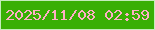 文字の大きさ：4、枠の色：c4ecbb、背景の色：38af04、文字の色：feafc6 無料ブログパーツのブログ時計