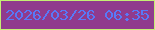 文字の大きさ：4、枠の色：c4ef74、背景の色：903b8d、文字の色：5879f8 無料ブログパーツのブログ時計