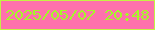 文字の大きさ：5、枠の色：c4f244、背景の色：fe71ac、文字の色：a4f728 無料ブログパーツのブログ時計