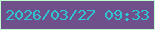 文字の大きさ：5、枠の色：c4fcd2、背景の色：6f508a、文字の色：30c3d1 無料ブログパーツのブログ時計