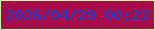 文字の大きさ：2、枠の色：c4ffa9、背景の色：a70b4a、文字の色：1342d6 無料ブログパーツのブログ時計