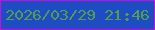 文字の大きさ：3、枠の色：c50ee0、背景の色：1d4cc3、文字の色：529d51 無料ブログパーツのブログ時計