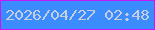 文字の大きさ：4、枠の色：c518f8、背景の色：3a8cff、文字の色：c4cedd 無料ブログパーツのブログ時計