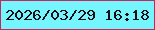 文字の大きさ：1、枠の色：c52759、背景の色：75f6ff、文字の色：190f12 無料ブログパーツのブログ時計
