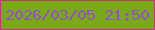 文字の大きさ：1、枠の色：c5337f、背景の色：79a914、文字の色：9949d5 無料ブログパーツのブログ時計