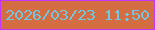 文字の大きさ：3、枠の色：c537fa、背景の色：d46e42、文字の色：74c5e0 無料ブログパーツのブログ時計
