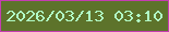 文字の大きさ：2、枠の色：c53db1、背景の色：5d732b、文字の色：b1fcc5 無料ブログパーツのブログ時計