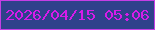 文字の大きさ：3、枠の色：c53ee5、背景の色：2f418b、文字の色：d61ce9 無料ブログパーツのブログ時計