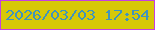 文字の大きさ：3、枠の色：c53fe1、背景の色：d7c807、文字の色：4094bc 無料ブログパーツのブログ時計
