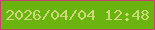 文字の大きさ：3、枠の色：c5446c、背景の色：6bb40f、文字の色：cbda77 無料ブログパーツのブログ時計
