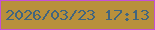 文字の大きさ：4、枠の色：c54fd7、背景の色：b8903c、文字の色：41657f 無料ブログパーツのブログ時計