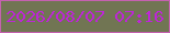 文字の大きさ：3、枠の色：c561af、背景の色：717553、文字の色：bd26d6 無料ブログパーツのブログ時計