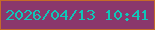 文字の大きさ：1、枠の色：c56a28、背景の色：8a376c、文字の色：0fc7b9 無料ブログパーツのブログ時計