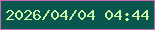 文字の大きさ：5、枠の色：c56bb4、背景の色：0a574d、文字の色：cdf3a5 無料ブログパーツのブログ時計
